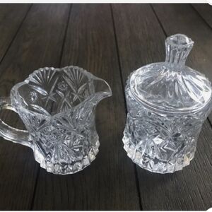 🎄 NWT/OB Vintage 24% Lead Crystal J.G. Durand France Vincennes Creamer & Sugar